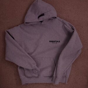 Essentials Light Gray Hoodie